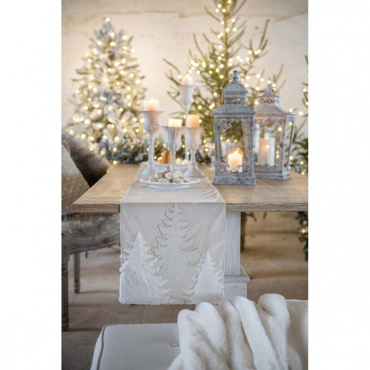 Bougeoir Alain  au style shabby chic - Blanc Mariclo