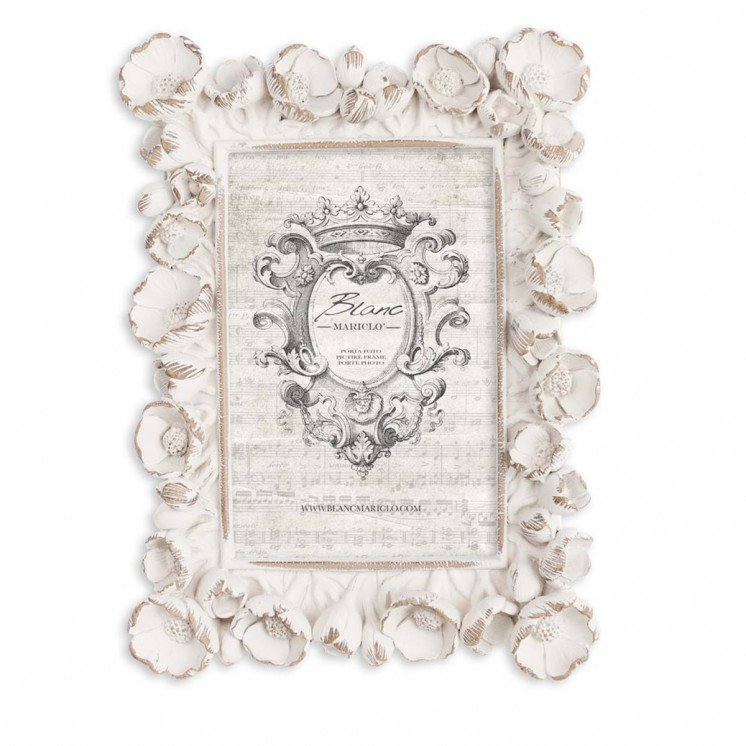 Cadre photo Anais  style shabby chic - Blanc Mariclo