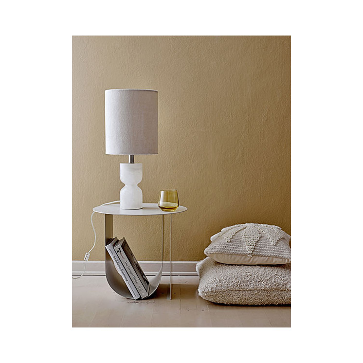 Lampe Laura en albâtre blanc H59 - Bloomingville