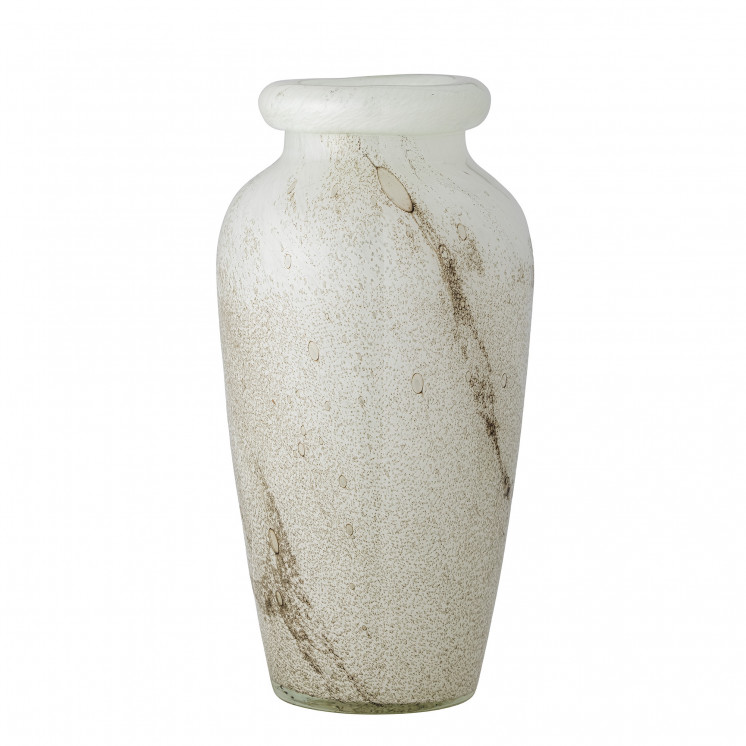 Vase Charlotte en verre blanc - Bloomingville