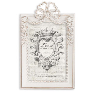 Cadre photo Adam au style shabby chic - Blanc Mariclo