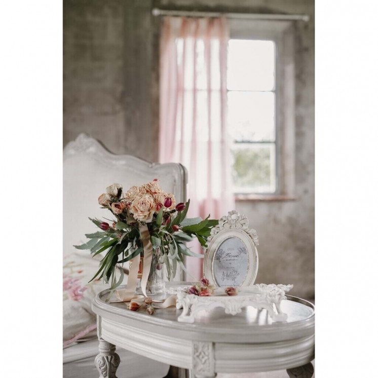 Cadre photo Sarah au style shabby chic - Blanc Mariclo