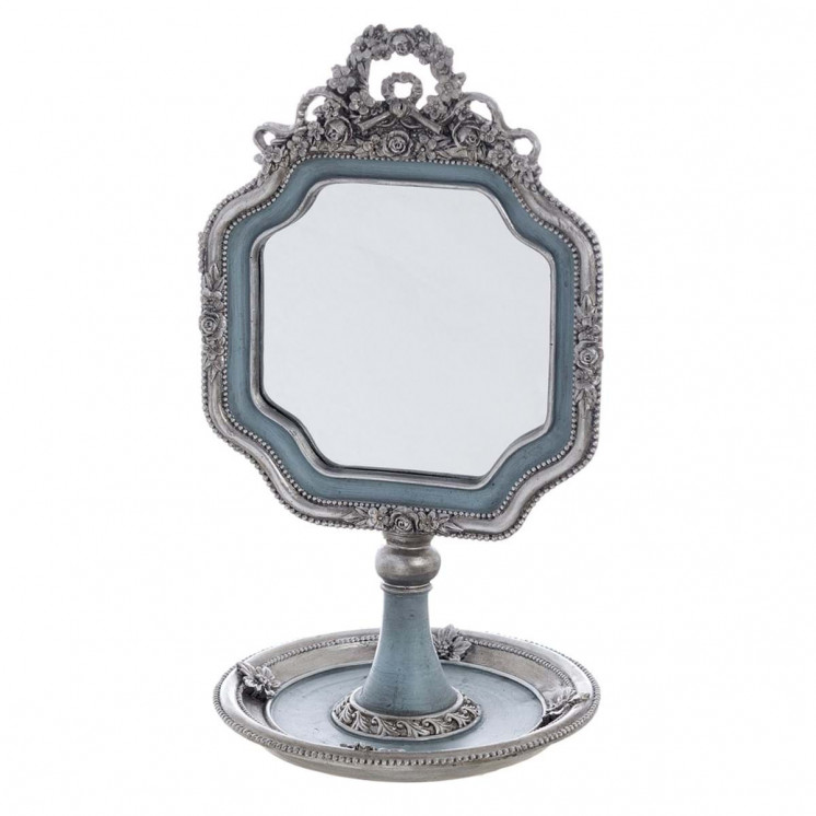 Miroir Claudia au style shabby chic - Blanc Mariclo