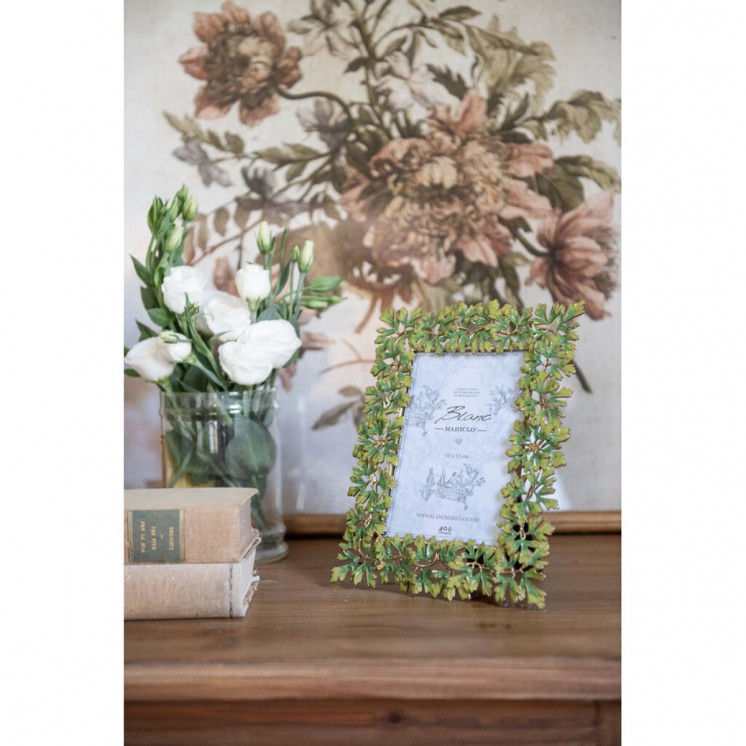 Cadre photo Léa au style shabby chic et romantique - Blanc Mariclo