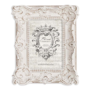 Cadre photo Anais au style shabby chic - Blanc Mariclo