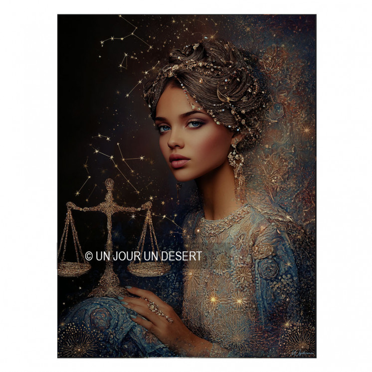 Tableau signe astrologique balance Agathe made in France