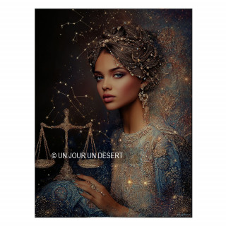 Tableau signe astrologique balance Aglaé made in France
