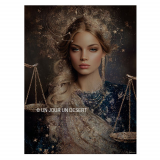 Tableau signe astrologique balance Aurore made in France