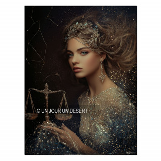 Tableau signe astrologique balance Erdem made in France