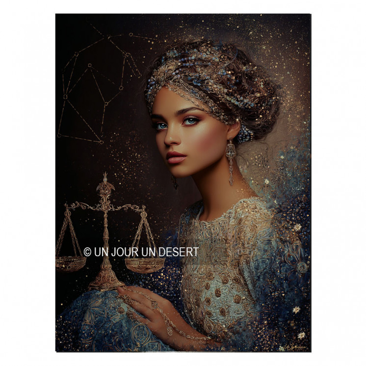Tableau signe astrologique balance Faiza made in France