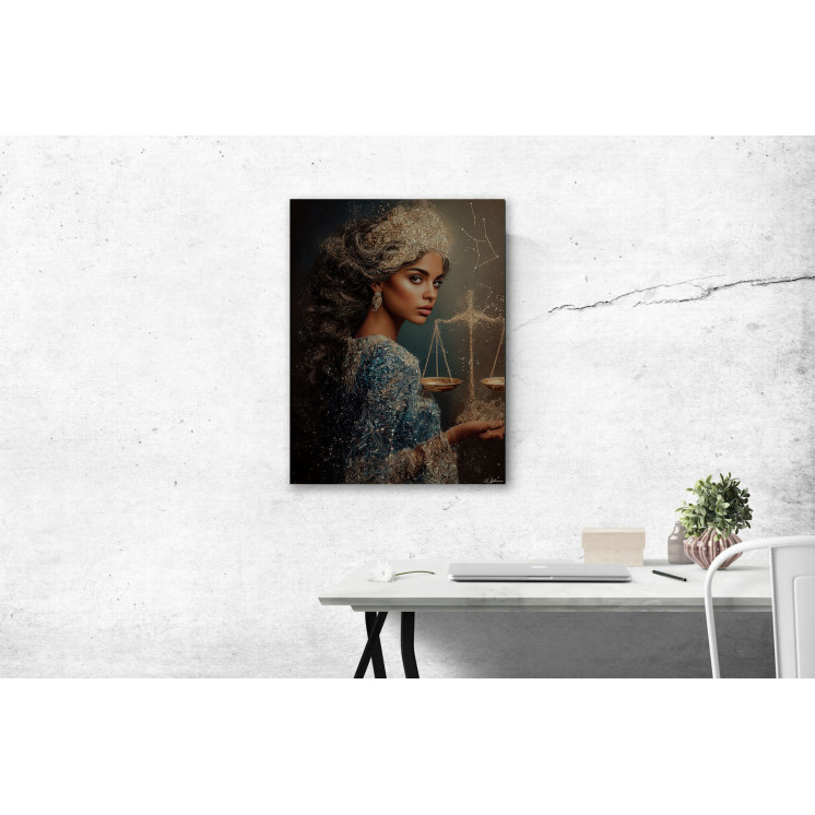 Tableau signe astrologique balance Houria made in France