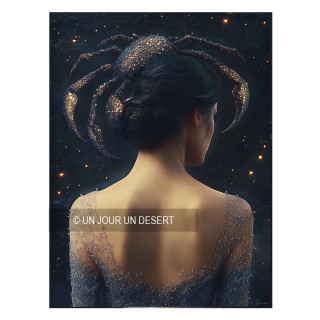 Tableau signe astrologique cancer Morwen made in France