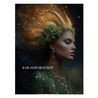 Tableau signe astrologique capricorne Ohian made in France