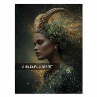Tableau signe astrologique capricorne Coline made in France