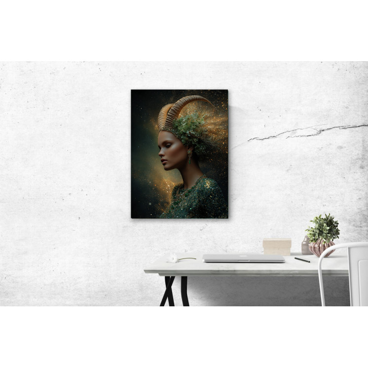 Tableau signe astrologique capricorne Coline made in France
