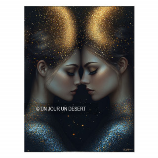 Tableau signe astrologique gémeaux Briseis made in France
