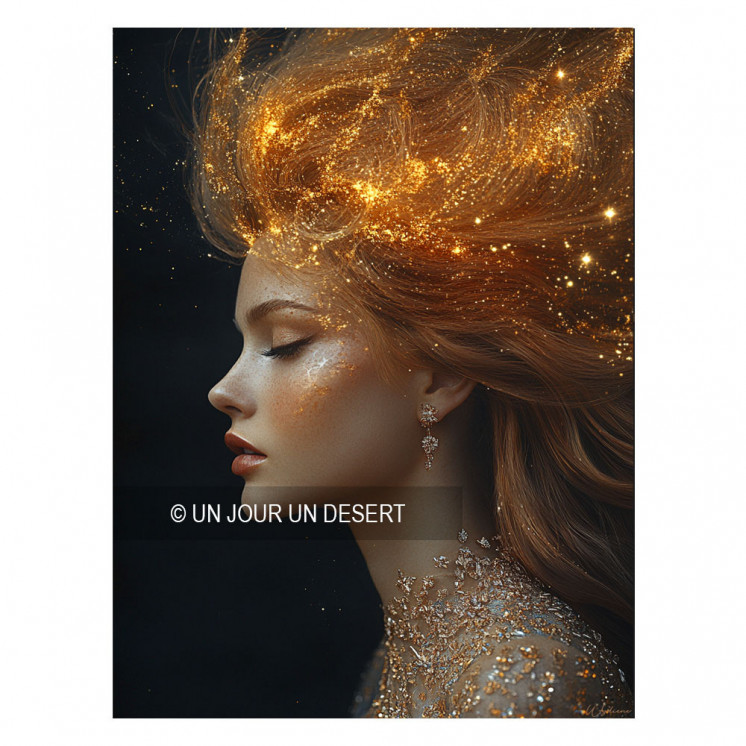 Tableau signe astrologique lion Kaia made in France