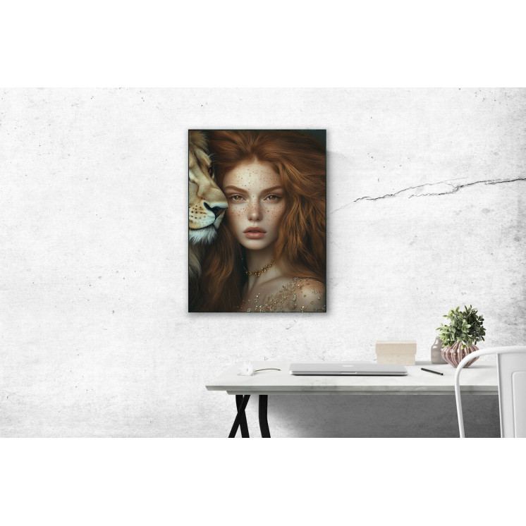 Tableau signe astrologique lion Kairos made in France