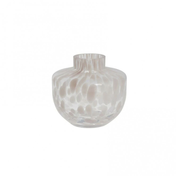 Vase Camilla en verre rose et blanc - Lene Bjerre