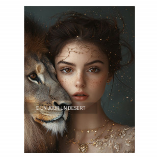 Tableau signe astrologique lion Serafine made in France