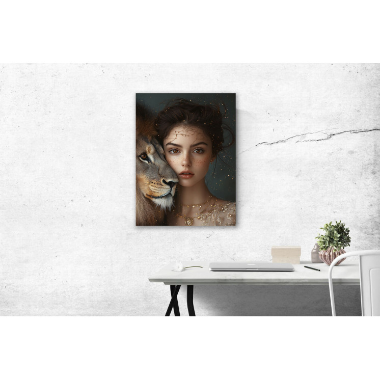 Tableau signe astrologique lion Serafine made in France