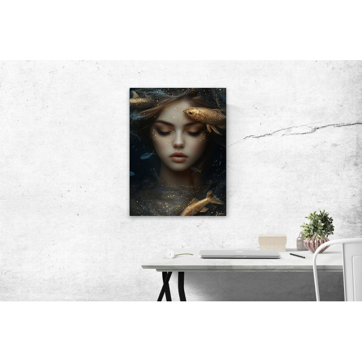 Tableau signe astrologique Poissons  Amphitrite made in France