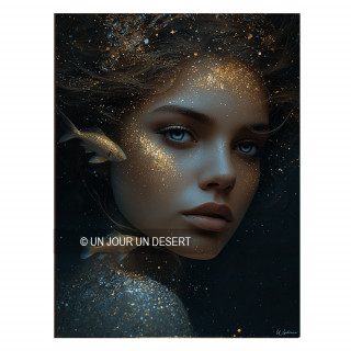 Tableau signe astrologique Poissons Gabriela made in France