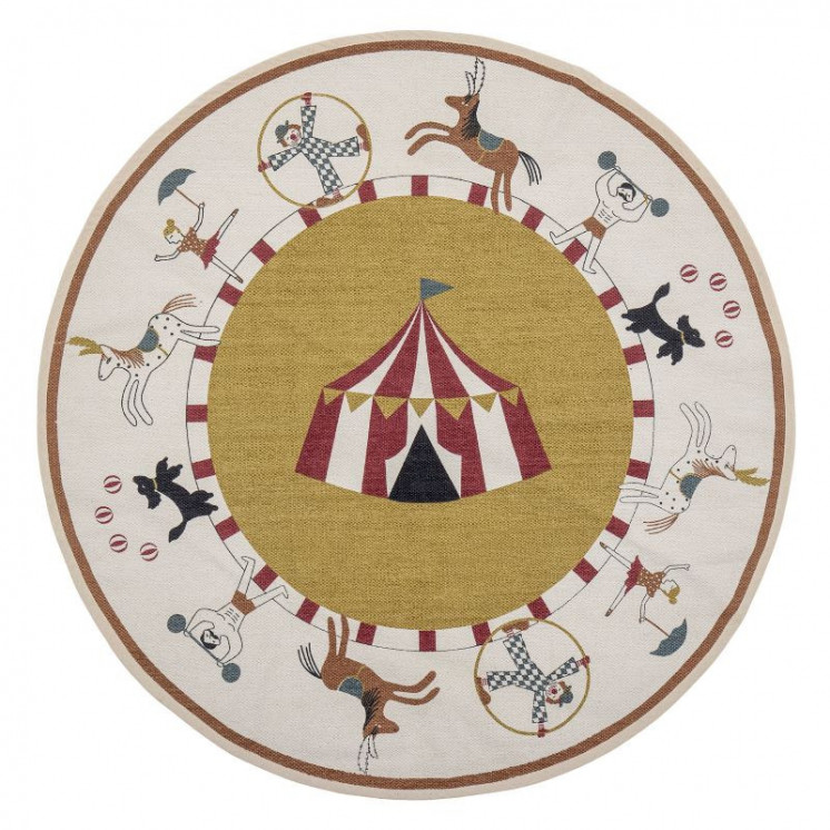 Tapis Circus  imprimé cirque pour enfant - Bloomingville