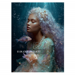 Tableau signe astrologique Poissons Moana made in France