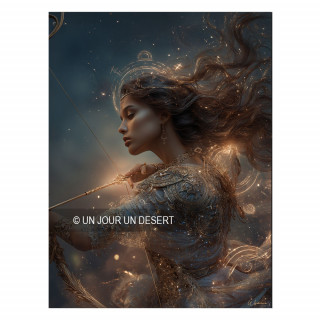 Tableau signe astrologique Sagittaire Katniss made in France