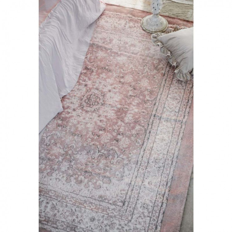 Tapis Mattia rose - Blanc Marciclo