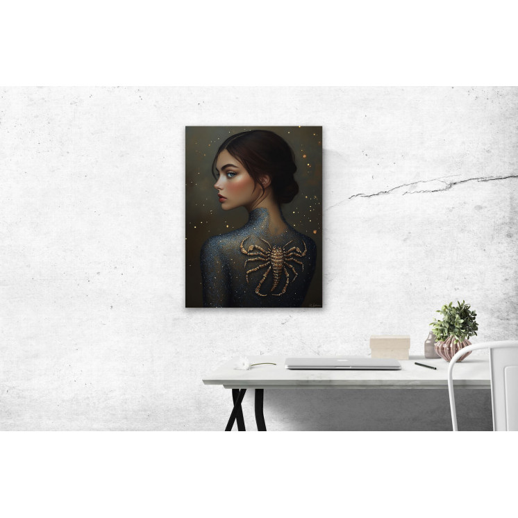Tableau signe astrologique Scorpion Iseult made in France