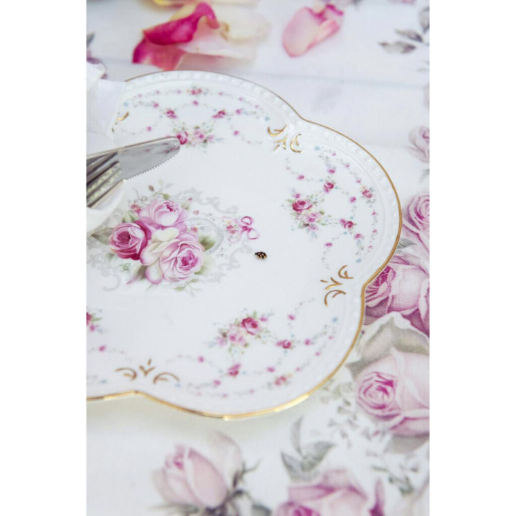 Assiette Ada au style shabby chic - Blanc Mariclo