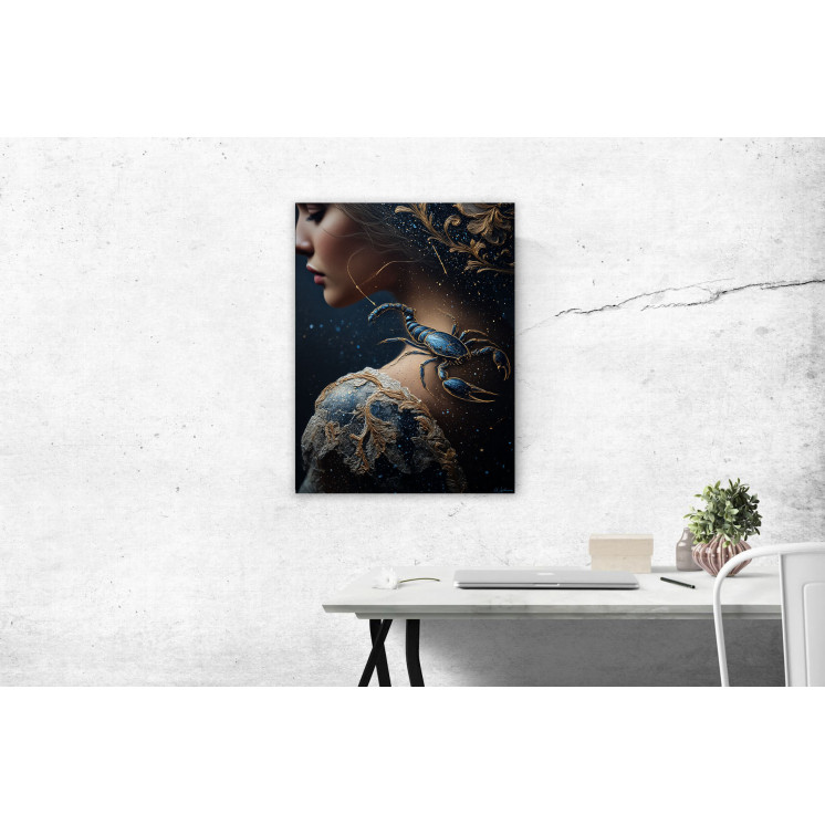 Tableau signe astrologique Scorpion Lysandra made in France