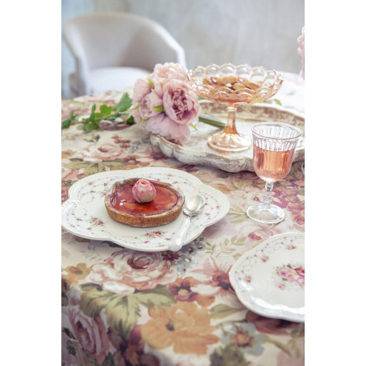 Assiette Ada au style shabby chic - Blanc Mariclo