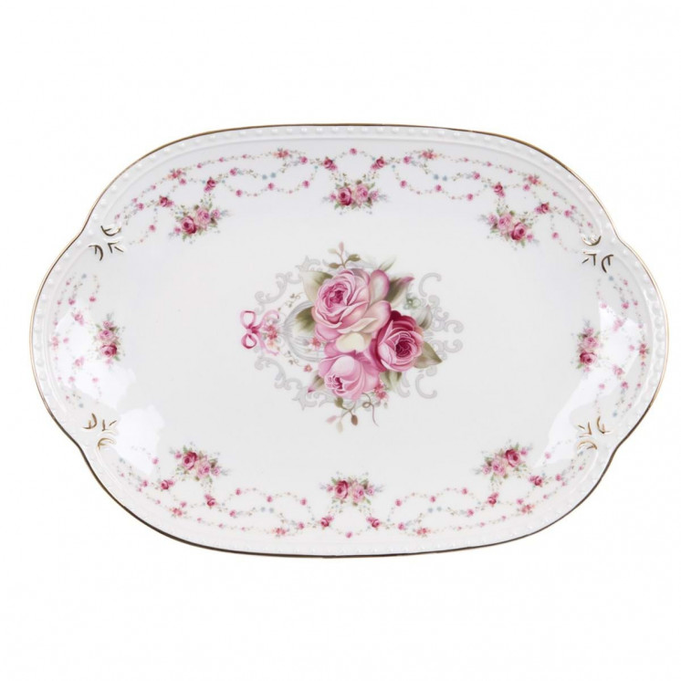 Assiette/plat Alfredo style shabby chic - Blanc Mariclo