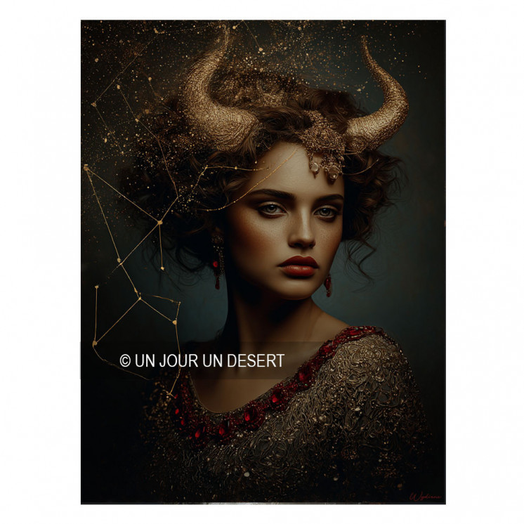 Tableau signe astrologiqueTaureau Angus made in France