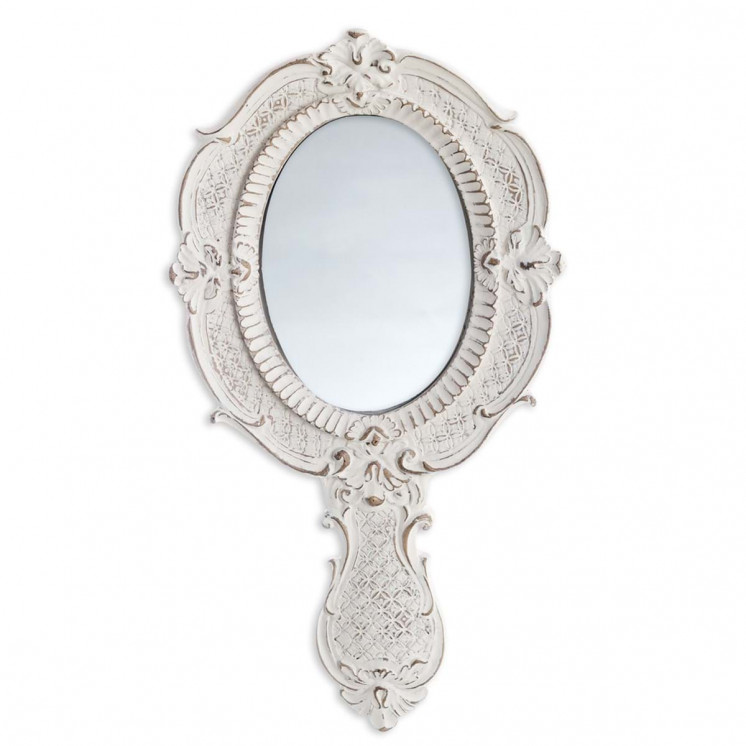 Miroir à main  Bella style shabby chic