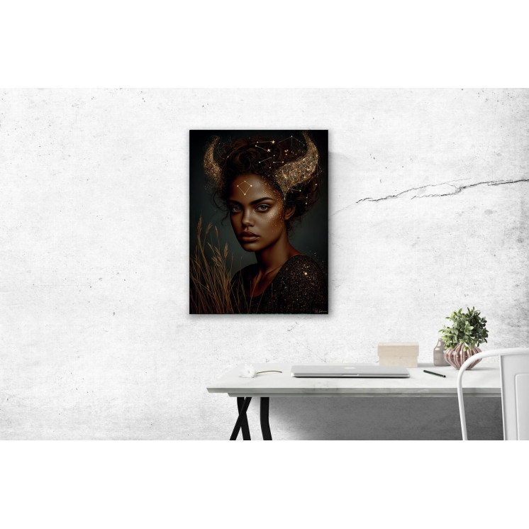 Tableau signe astrologique Taureau Ayla made in France