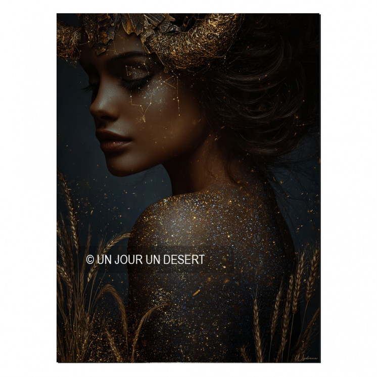 Tableau signe astrologique Taureau Brigid made in France