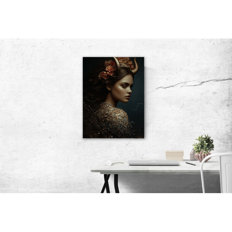 Tableau signe astrologique Taureau Claudia made in France