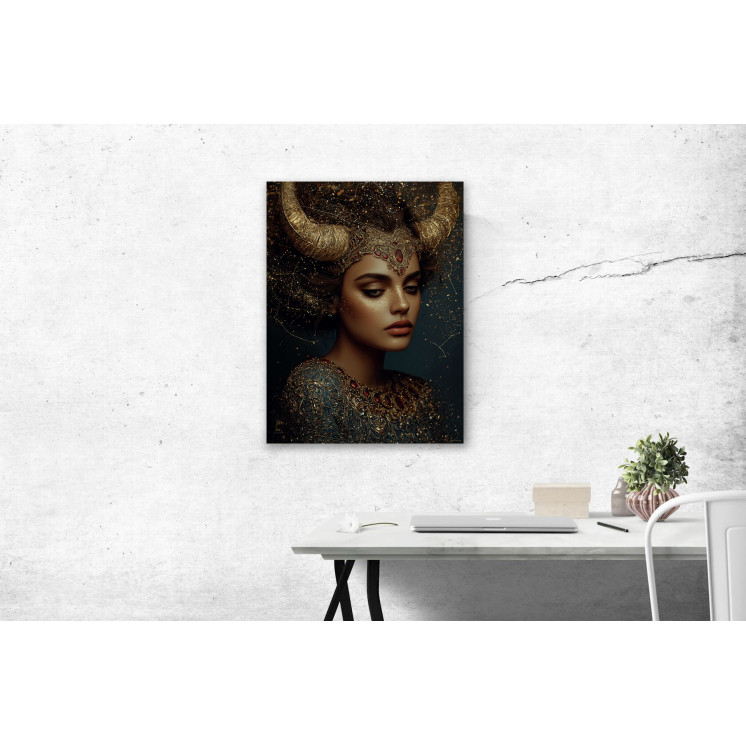 Tableau signe astrologique Taureau Cybele made in France