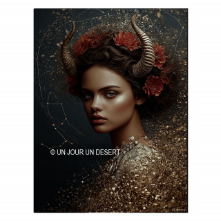 Tableau signe astrologique Taureau Enki made in France