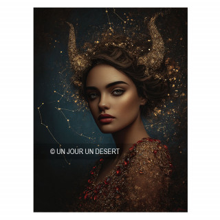 Tableau signe astrologique Taureau Esme made in France