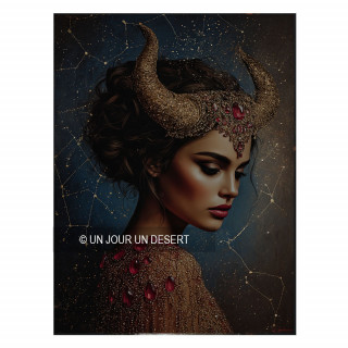 Tableau signe astrologique Taureau Esme made in France
