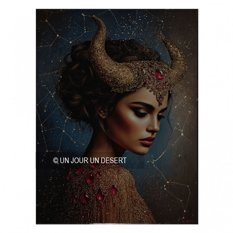 Tableau signe astrologique Taureau Esme made in France