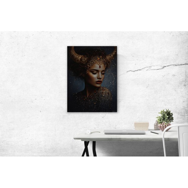 Tableau signe astrologique Taureau Mahika made in France