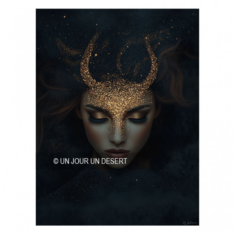 Tableau signe astrologique Taureau Neith made in France