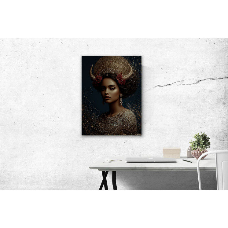 Tableau signe astrologique Taureau Savannah made in France