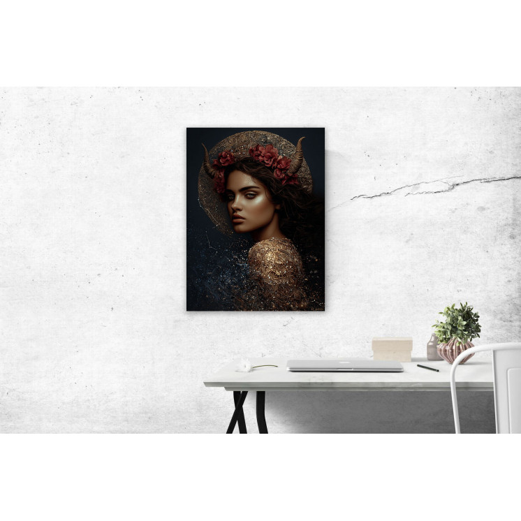 Tableau signe astrologique Taureau Simone made in France
